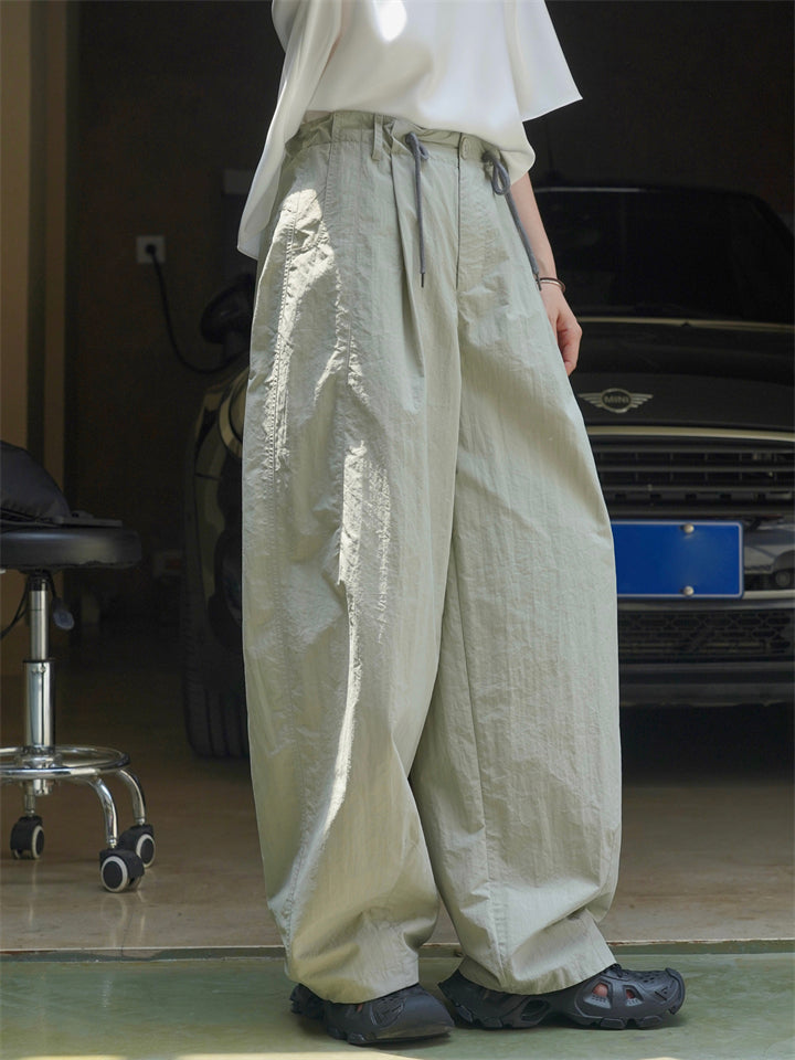 Summer Thin Simple Loose-fitting Trousers for Ladies