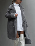 Versatile Faux Suede Cozy Plush Coats for Women