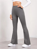 Summer Women's Slim High-rise Sports Yoga Flared Trousers