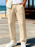 Men's Summer Drawstring Loose Fit Casual Lightweight Pants