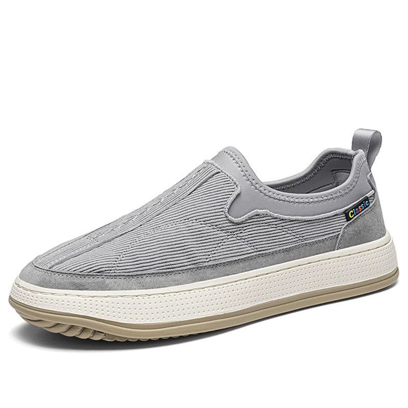 Men's Solid Color Casual Non-slip Slip-Ons Wedges Shoes