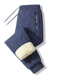 Unisex Casual Wear Winter Warm Fleece Lined Straight/Jogger Pants