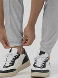Solid Color Ankle-tied Sweatpants for Men