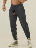 Men's Loose Fit Sweatpants Elastic Drawstring Waist Sporty Joggers Trousers
