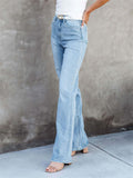 Women's Vintage Mid-Rise Light-Colored Jeans