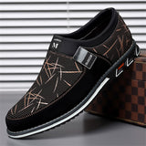 Men's Trendy Printed Rubber Sole Slip On Flat Shoes