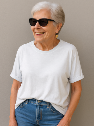 Women's Round Neck Short Sleeve Oversized T-shirts