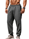 Men's Casual Drawstring Side Stripe Jogger Pants