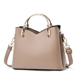 Female All-match Contrast Color Waterproof Handbag