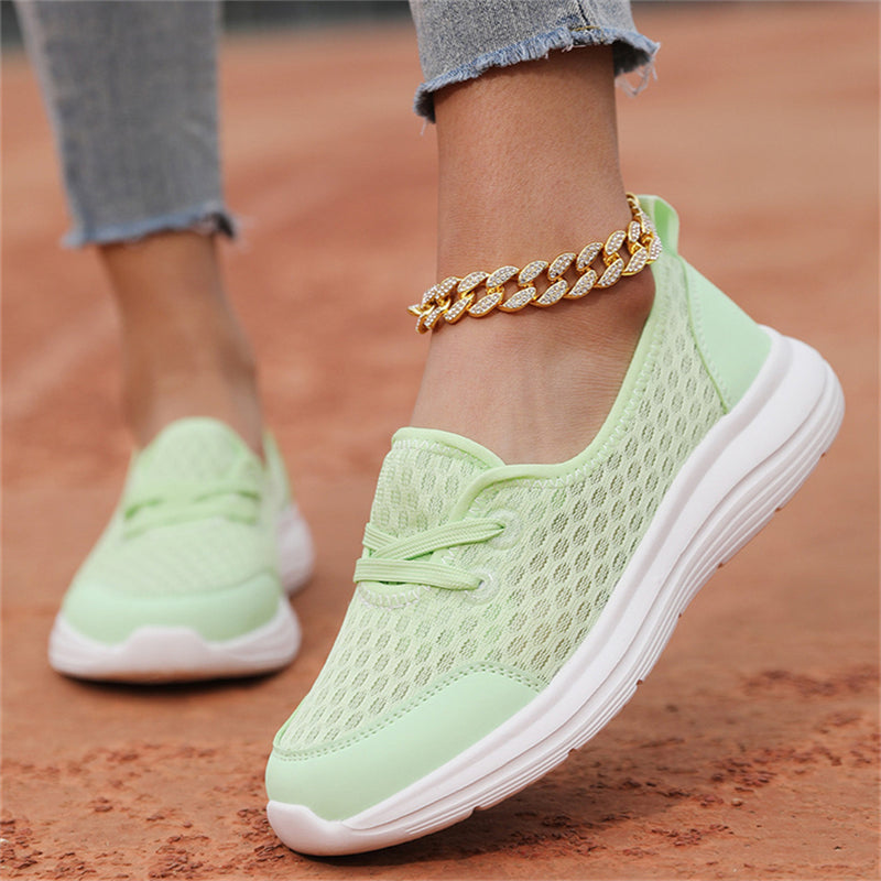 Women's Candy Color Slip-On Breathable Walking Loafers