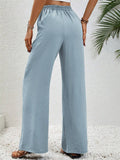 Women's All-match Fashion Solid Color Drawstring Casual Pants
