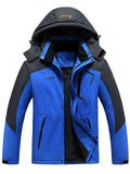 Men's Winter Warm Fleece Lined Outdoor Windproof Hiking Hooded Coats