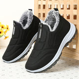 Men's Comfortable Warm Plush Liner Walking Sneakers