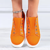 Women's Casual Simple Large Size Canvas Shoes