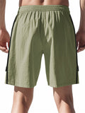 Men's Casual Side Zip Drawstring Beach Shorts