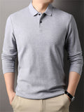 Men's Casual Cotton Long Sleeve Lapel Shirts