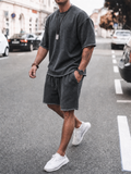 Men's Cool Street Style Oversized Frayed Hem Tracksuit