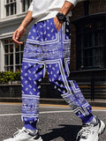 Casual Mens' Print Elastic Waist Drawstring Jogger Pants