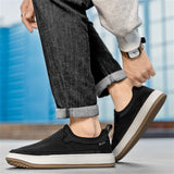 Men's Solid Color Casual Non-slip Slip-Ons Wedges Shoes