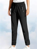 Plus Size Unisex Stretch Quick Drying Elastic Waist Straight/Jogger Pants