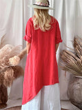 Women's Daily Simple Oversized Irregular Hem Dress