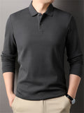 Men's Casual Cotton Long Sleeve Lapel Shirts