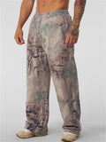 Men's American Style Loose Fit Camo Print Casual Sports Trousers