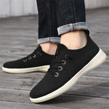 Men's Casual LightWeight Solid Color Mesh Slip-Ons Flats Shoes