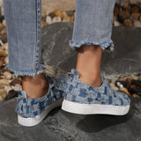 Lady Summer New Wear Proof Denim Slip-on Shoes