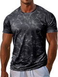 Men's Round Neck Short Sleeve Camouflage T-Shirt