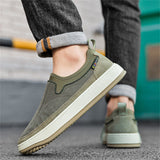 Men's Solid Color Casual Non-slip Slip-Ons Wedges Shoes