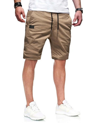 Men's Holiday Casual Elastic Waist Knee Length Shorts