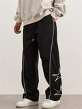 Men's Casual Retro High Street Stars Print Pants
