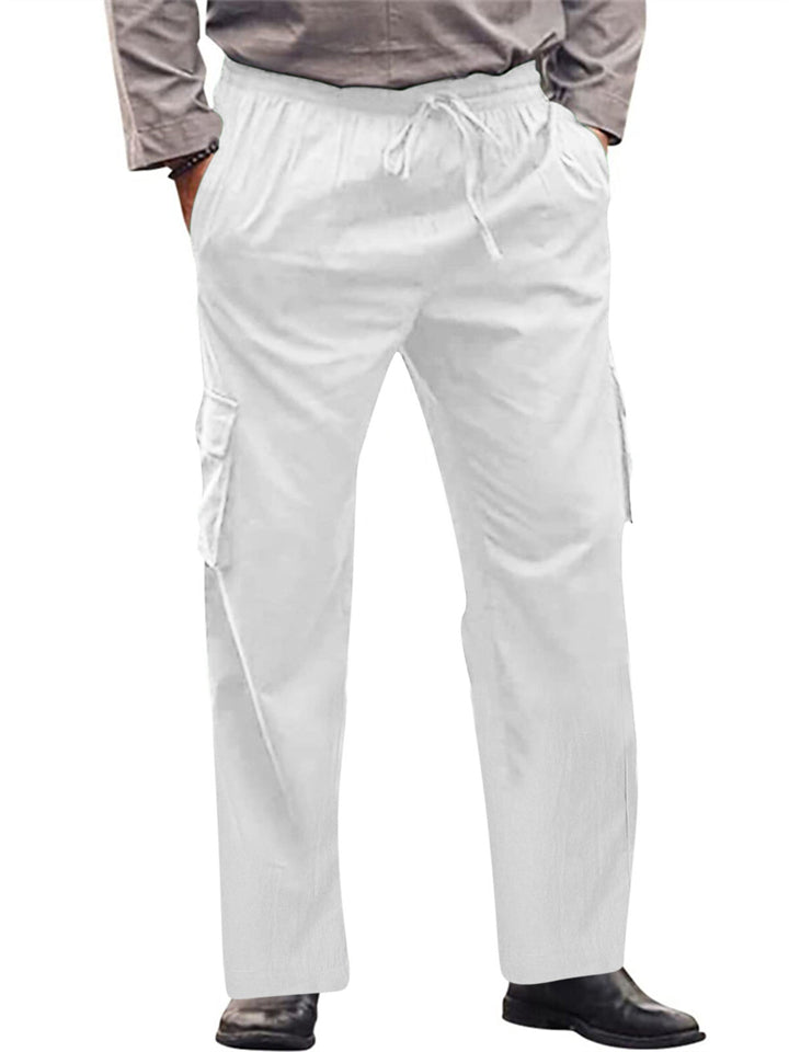 Men's Cotton Soft Breathable Drawstring Cargo Pants