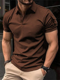 Men's Short Sleeve Lapel Polo Collar Shirts