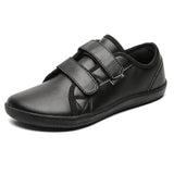 Men's Faux Leather Solid Color Hook and Loop Fastener Flats Shoes