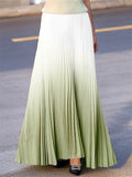 Women's Summer Elegant Gradient Pleated Skirts