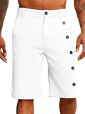 Male Classic Slim Fit Beach Button Shorts