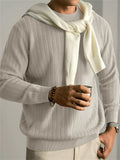 ‌Men's Comfy Ribbed-Knit Round Neck Long Sleeve Autumn Winter Casual Top‌