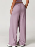 Women's Comfy Loose Fit Drape Pants with Drawstring Waist and Pockets