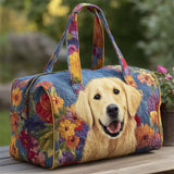 Golden Retriever Dog Pattern Weekender Duffle Bag