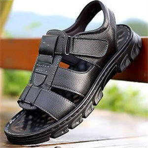 Men's Side Hollow Out Breathable Buckle Beach Sandals