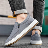 Men's Solid Color Casual Non-slip Slip-Ons Wedges Shoes