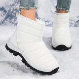 Autumn Winter Thickened Fur-lined Women's Mid-calf Snow Boots