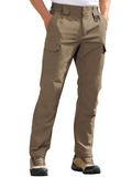 Men's Autumn Solid Color Quick-dry Pockets Outdoor Cargo Trousers