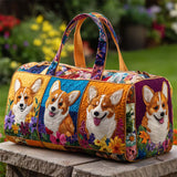 Corgi Dog Pattern Weekender Duffle Bag for Women