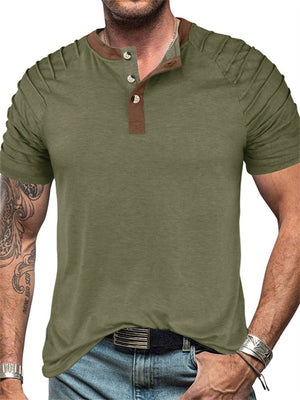 Summer Cotton Blend Sports Cozy Breathable Shirt for Men