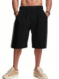 Men's Casual Side Stripe Quick-drying Beach Shorts