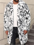 Men's Trendy Winter Mid-Length Cardigan Faux Fur Coat