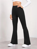 Summer Women's Slim High-rise Sports Yoga Flared Trousers